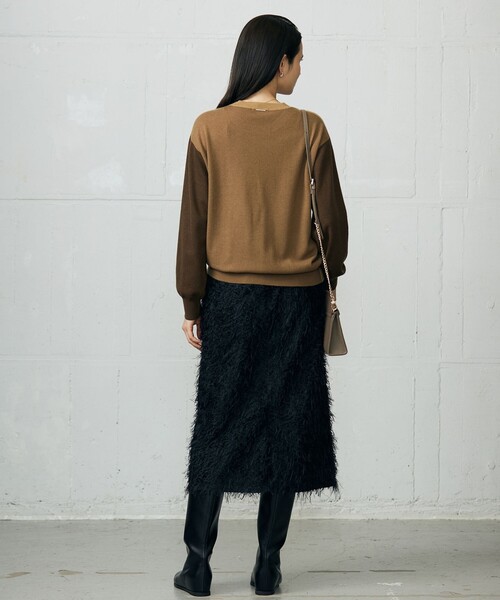 ニット セーター ファインウールカシミヤクルーネック ニット レディース_13