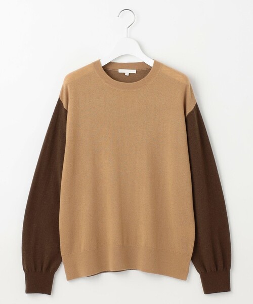 ニット セーター ファインウールカシミヤクルーネック ニット レディース_14