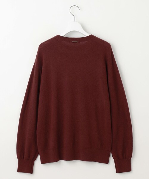 ニット セーター ファインウールカシミヤクルーネック ニット レディース_17