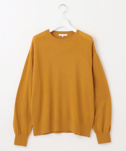 ニット セーター ファインウールカシミヤクルーネック ニット レディース_18