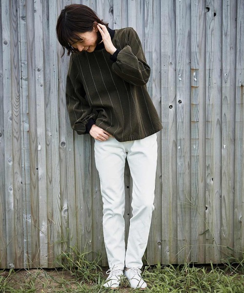 「Sunny clouds」 長(zhǎng)袖カットソー MEDIUM グリーン レディース