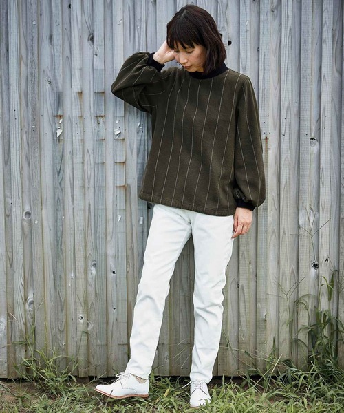 「Sunny clouds」 長(zhǎng)袖カットソー MEDIUM グリーン レディース