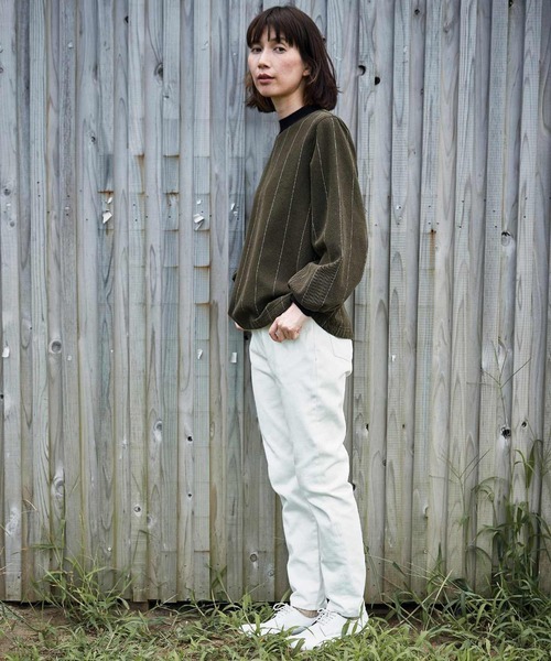 「Sunny clouds」 長(zhǎng)袖カットソー MEDIUM グリーン レディース