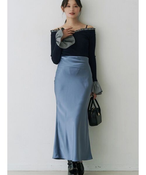 MERCURYDUO（マーキュリーデュオ） ニット セーター 異素材フリル