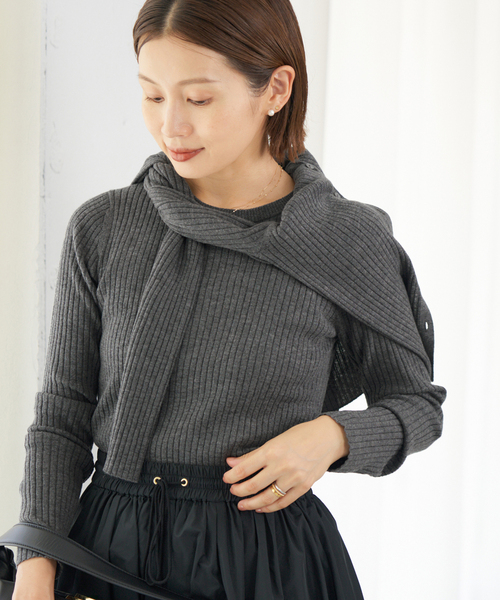 IENA（イエナ） ニット セーター 「追加」イタリア ヤーン RIB クルー