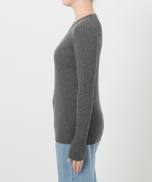 IENA（イエナ） ニット セーター 「追加」イタリア ヤーン RIB クルー