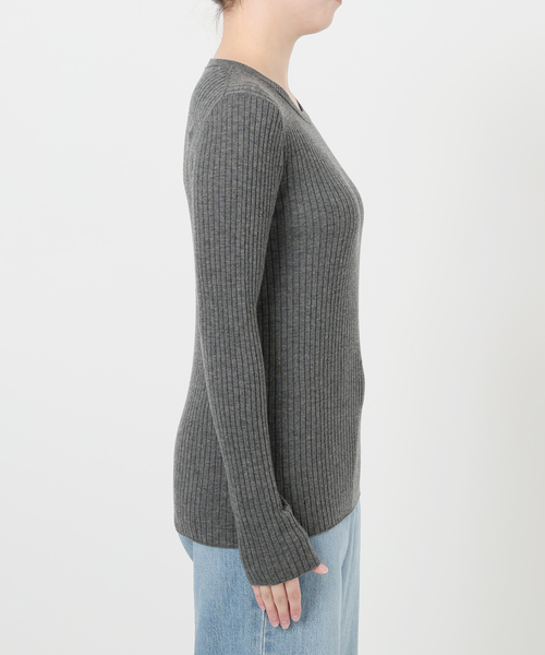 IENA（イエナ） ニット セーター 「追加」イタリア ヤーン RIB クルー