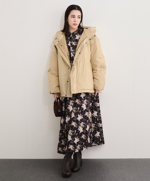 LE CERCLE par rope' ダウンコート ダウンジャケット コクーンダウン