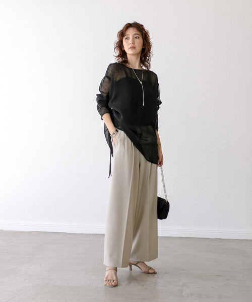 「RIVE DROITE」 長袖ブラウス FREE グレー レディース_画像2