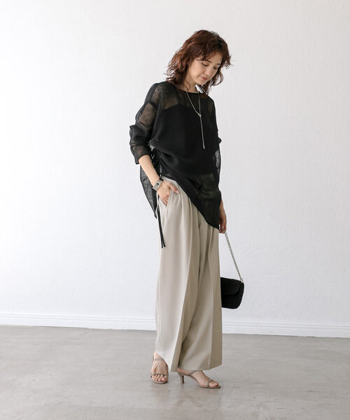 「RIVE DROITE」 長袖ブラウス FREE グレー レディース_画像3