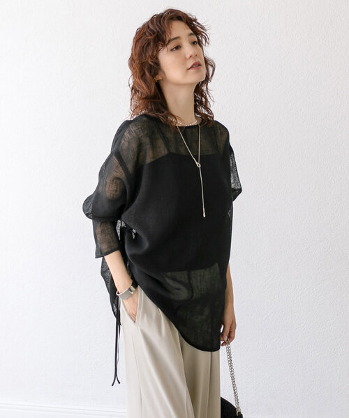 「RIVE DROITE」 長袖ブラウス FREE グレー レディース_画像7