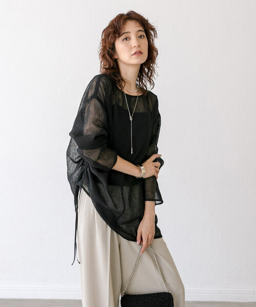 「RIVE DROITE」 長袖ブラウス FREE グレー レディース_画像8