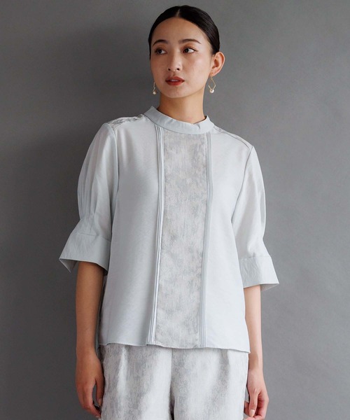 「RAW FUDGE」 半袖ブラウス M イエロー レディース_画像3