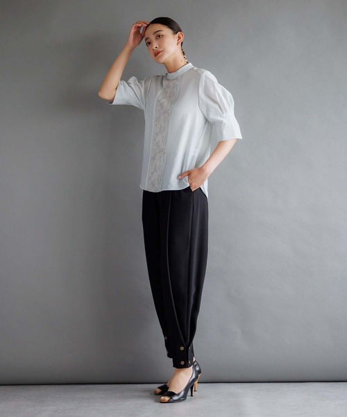 「RAW FUDGE」 半袖ブラウス M イエロー レディース_画像7