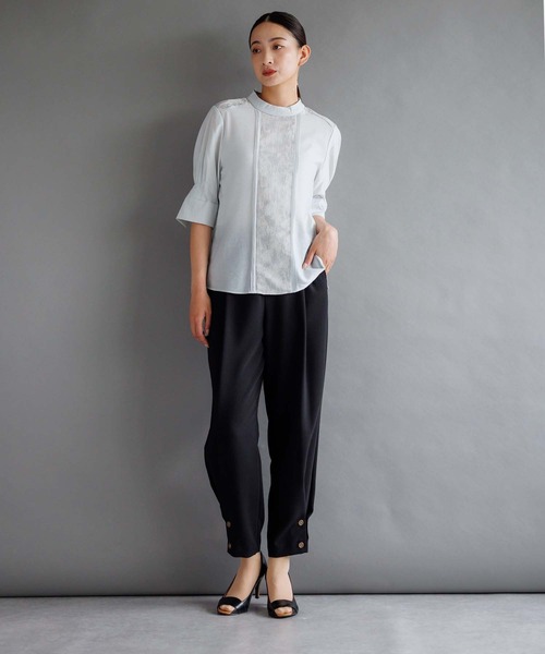 「RAW FUDGE」 半袖ブラウス M イエロー レディース_画像8