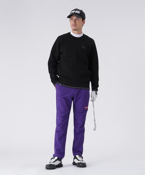 【グレー】コーデュラテーパードパンツ <PERFORMANCE> (MENS) PING（ピン） パンツ 「PING APPAREL」全方向ストレッチ コーデュラ