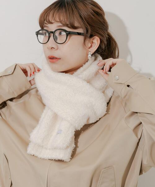 SMELLY（スメリー） マフラー ストール ボアニットマフラー レディース