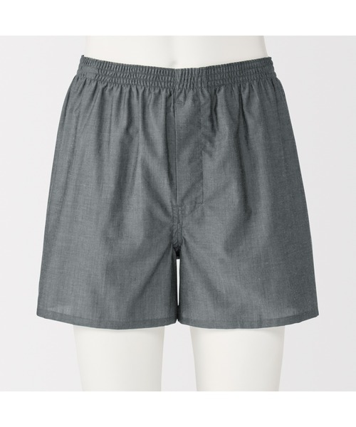 無印良品（MUJI） トランクス 紳士 なめらか 前開きトランクス