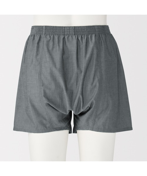 無印良品（MUJI） トランクス 紳士 なめらか 前開きトランクス