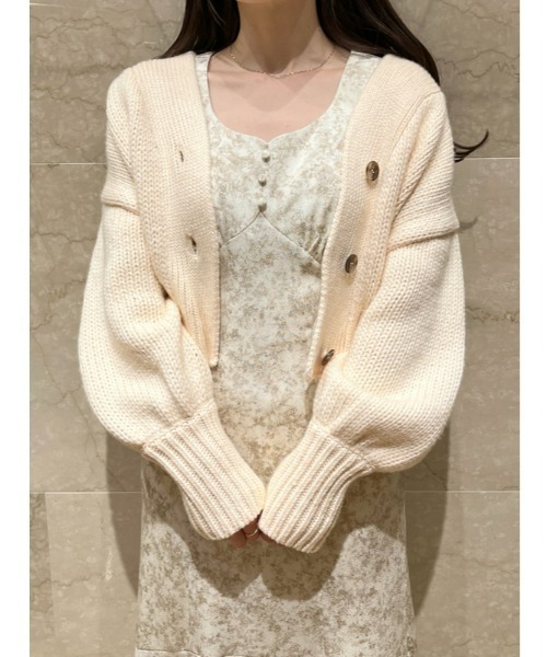 SNIDEL（スナイデル） ニットカーディガン FREE ベージュ レディース