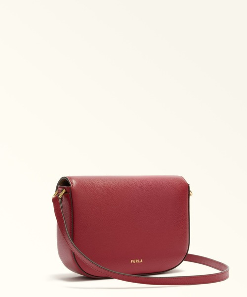 【極美品】FURLA ライクミニクロスボディーバッグ マスタード FURLA（フルラ） ショルダーバッグ バッグ ムーンライト (Furla