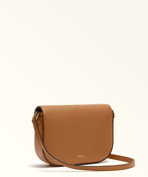 【極美品】FURLA ライクミニクロスボディーバッグ マスタード FURLA（フルラ） ショルダーバッグ バッグ ムーンライト (Furla