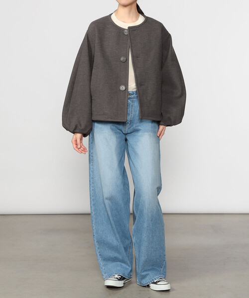 ORCIVAL（オーシバル） ジャケット ノーカラージャケット