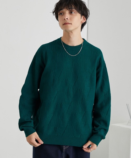 MONO-MART（モノマート） セーター ニット リンクスパターン オーバー