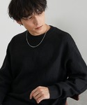 セーター ニット リンクスパターン オーバーサ...の詳細画像1