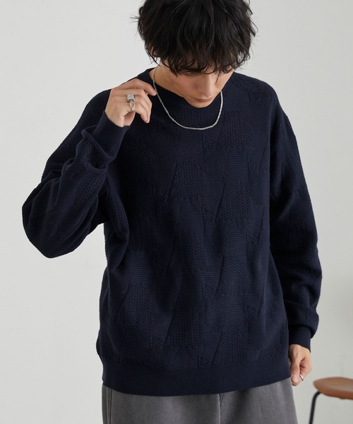 MONO-MART（モノマート） セーター ニット リンクスパターン オーバー