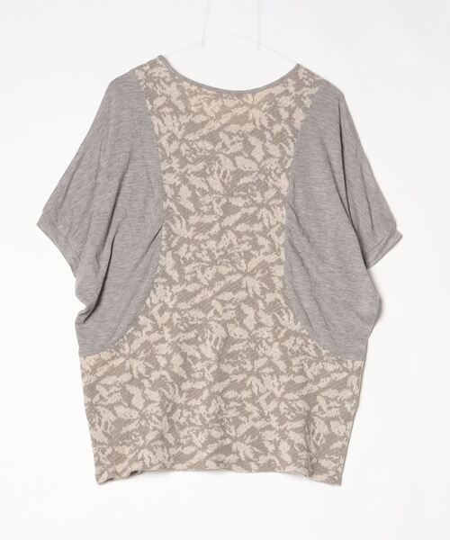 「sabena」 花柄半袖カットソー - グレー レディース_画像2