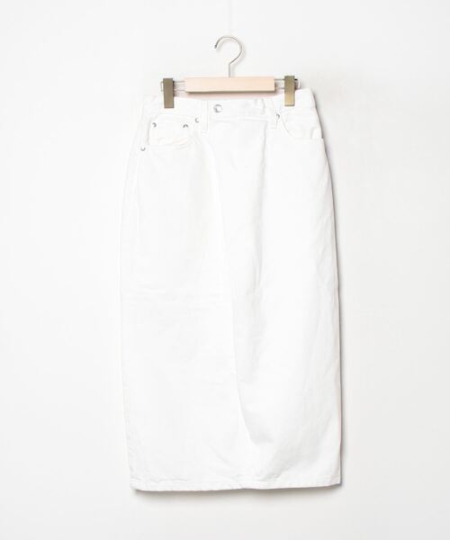 HYKE（ハイク） デニムスカート 1 ホワイト レディース : ZOZOTOWN