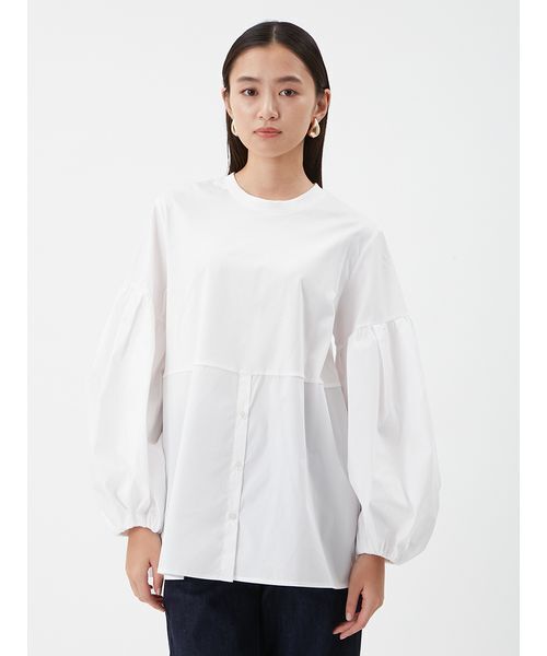 セットアイテム✩ケーブルベストシャツレイヤードSET Mila Owen｜【セットアイテム】ケーブルベストシャツレイヤードSET