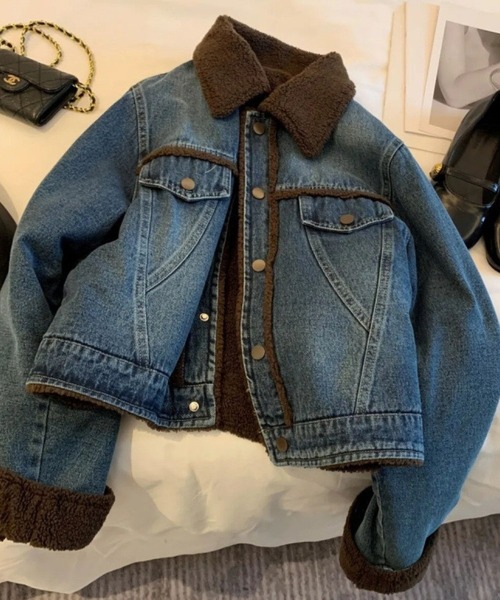 CADBURY（キャドバリー） デニムジャケット gジャン 内ボアデニム