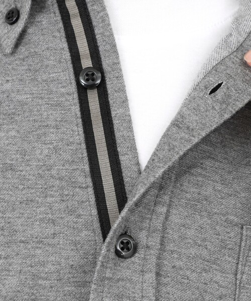 NOLLEY'S（ノーリーズ） シャツ 起毛ジャージ テープBD 25AW メンズ