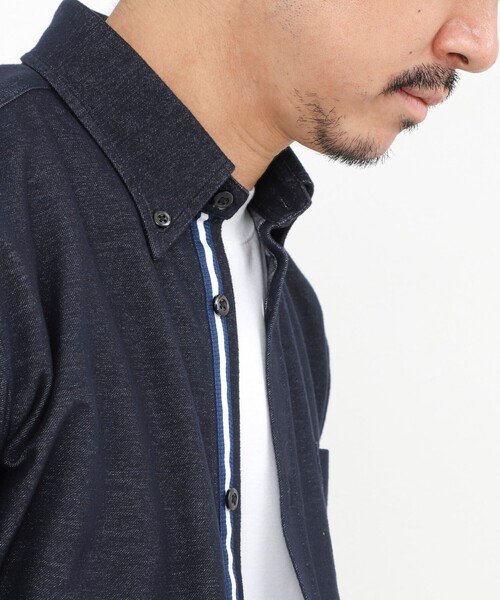 NOLLEY'S（ノーリーズ） シャツ 起毛ジャージ テープBD 25AW メンズ