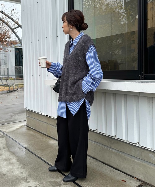 Discoat（ディスコート） ノースリーブニット FREE グレー レディース