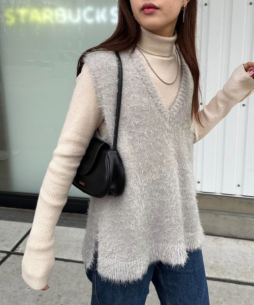 Discoat（ディスコート） ノースリーブニット FREE グレー レディース