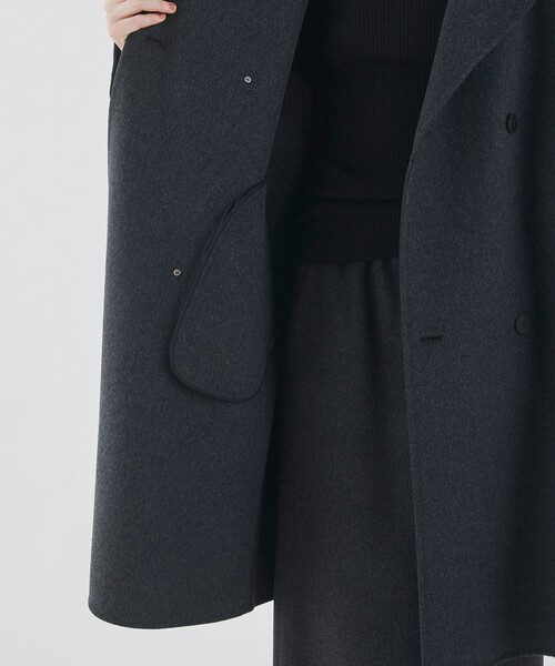GALERIE VIE（ギャルリー ヴィー） ノーカラーコート FREE グレー