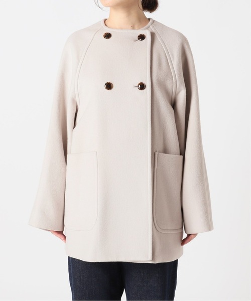 SLOBE IENA（スローブイエナ） ノーカラーコート 36 キャメル