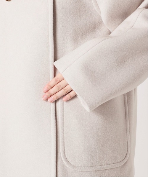 SLOBE IENA（スローブイエナ） ノーカラーコート 36 キャメル