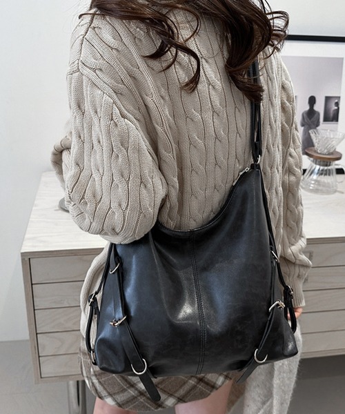 「JOHNNY WOLF」 2WAYバッグ FREE ブラック メンズ_画像2