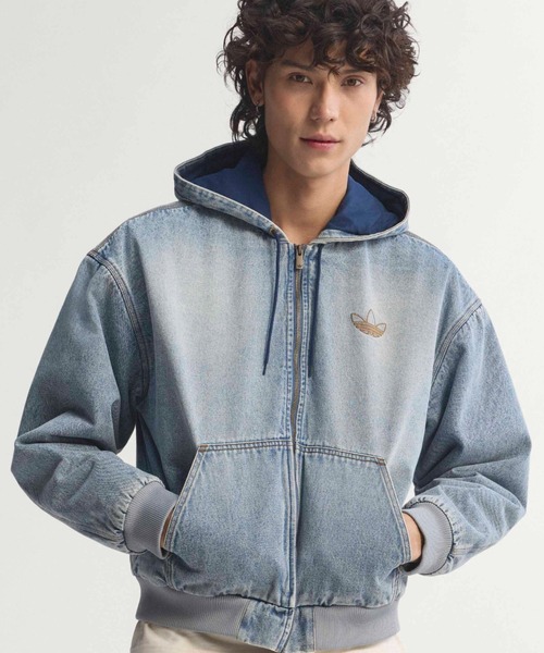 adidas（アディダス） コート ジャケット adidas DENIM PADDED JACKET