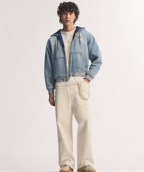 adidas（アディダス） コート ジャケット adidas DENIM PADDED JACKET