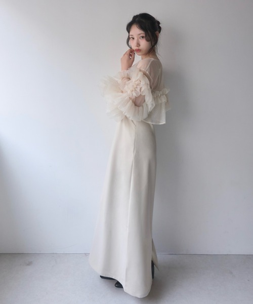 mellowneon（メロウネオン） ワンピース フリルラメチュール
