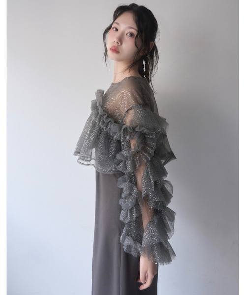 mellowneon（メロウネオン） ワンピース フリルラメチュール