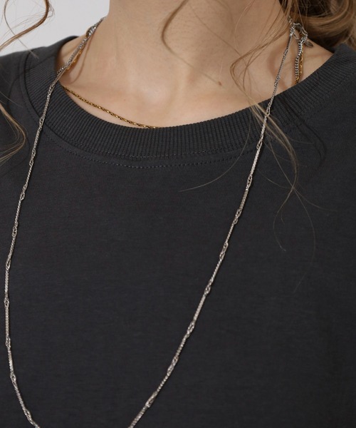 「atONE」 「LARU」半袖ワンピース - チャコール レディース_画像6