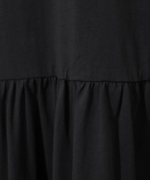 「atONE」 「LARU」半袖ワンピース - チャコール レディース_画像8