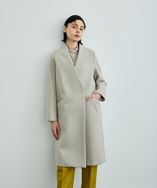 UNITED TOKYO（ユナイテッドトウキョウ） ノーカラーコート 1 ベージュ