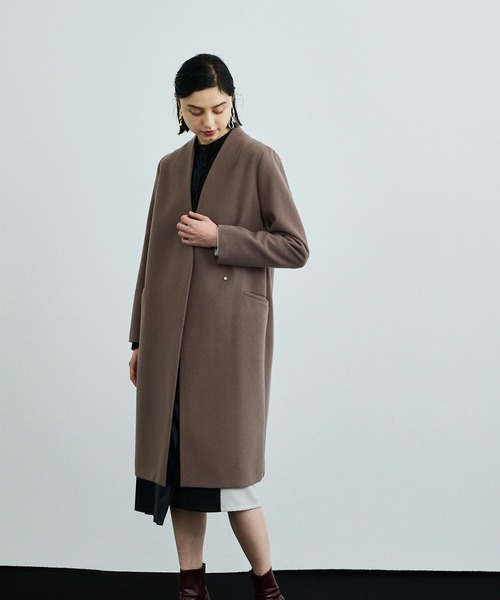 UNITED TOKYO（ユナイテッドトウキョウ） ノーカラーコート 1 ベージュ
